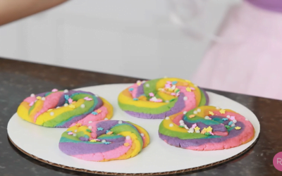 Unicorn poop cookies
