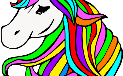 12 gratis bilder på enhörningar att färglägga