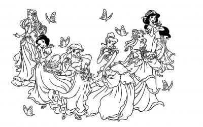 Målarbild Prinsessa